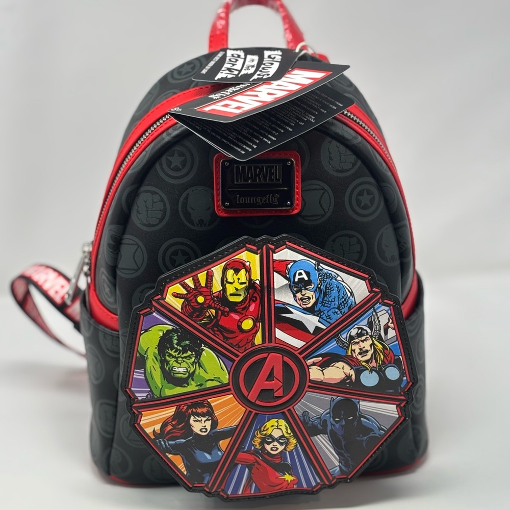 Marvel Avengers 60th Anniversary Glow In The Dark Mini Backpack NWT